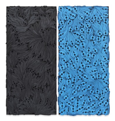 Jae Ko, JK2197 Gray and Sky Blue, 2023